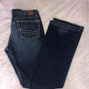 Flare bottom jeans